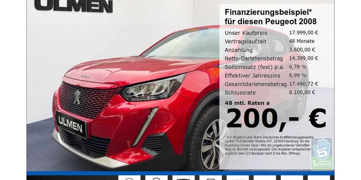 Peugeot 2008 17.530 km 17.999 &euro; Düsseldorf 40231