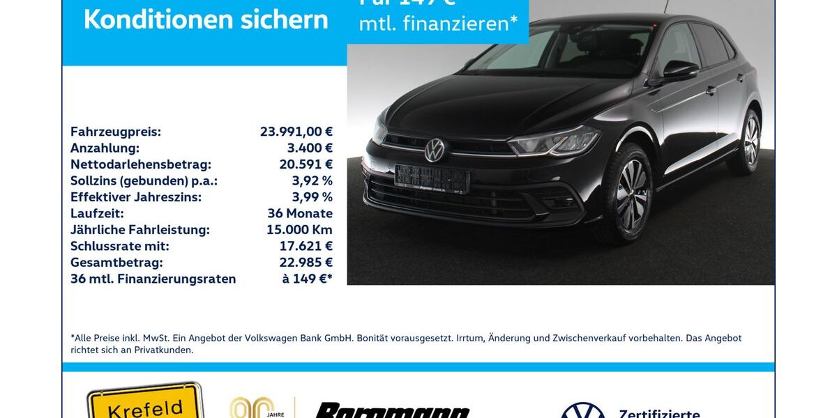VW Polo 9.916 km 23.991 &euro; Krefeld 47803