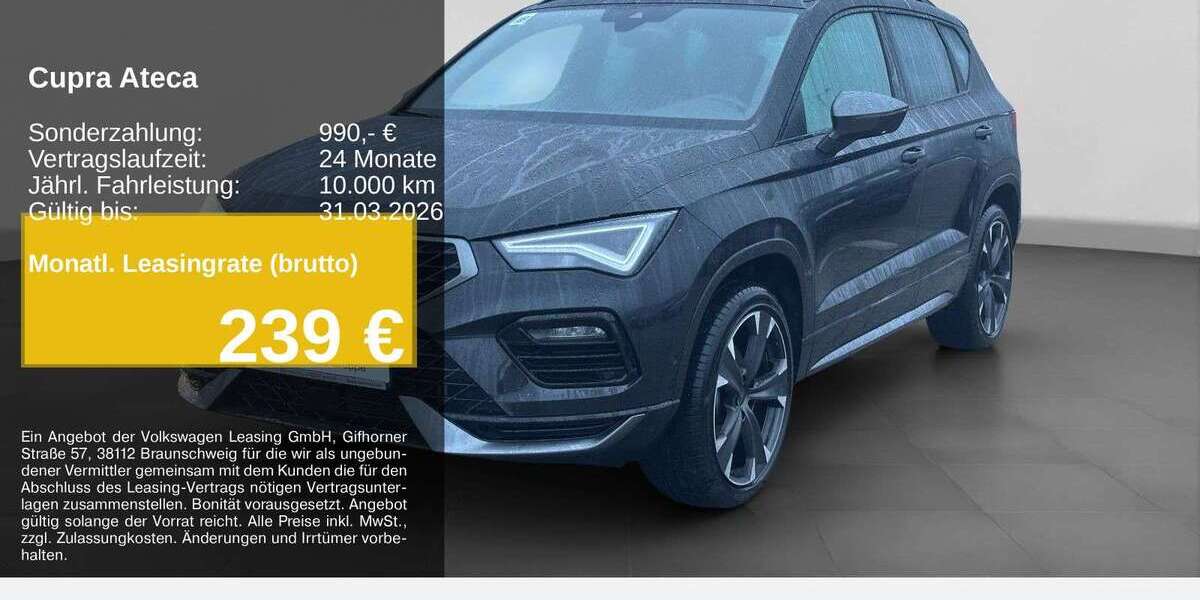 Cupra Ateca 23.733 km 35.950 &euro; Remscheid 42897