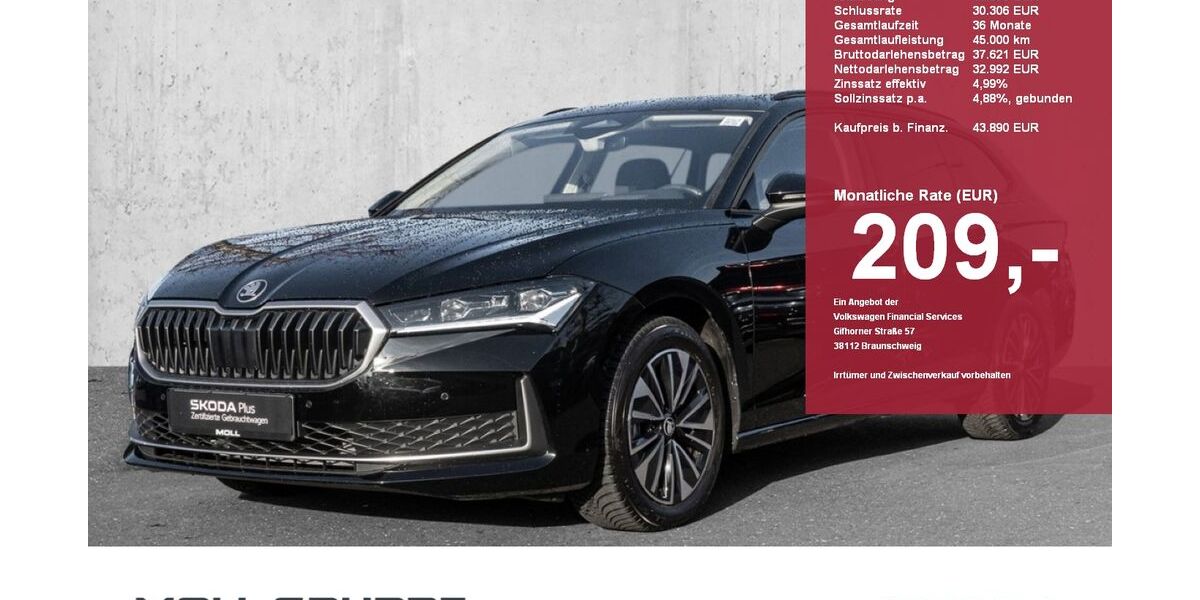 Skoda Superb 8.671 km 43.440 &euro; Düsseldorf 40474