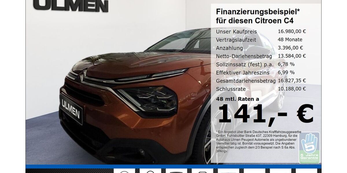 Citroen C4 17.005 km 16.980 &euro; Düsseldorf 40233