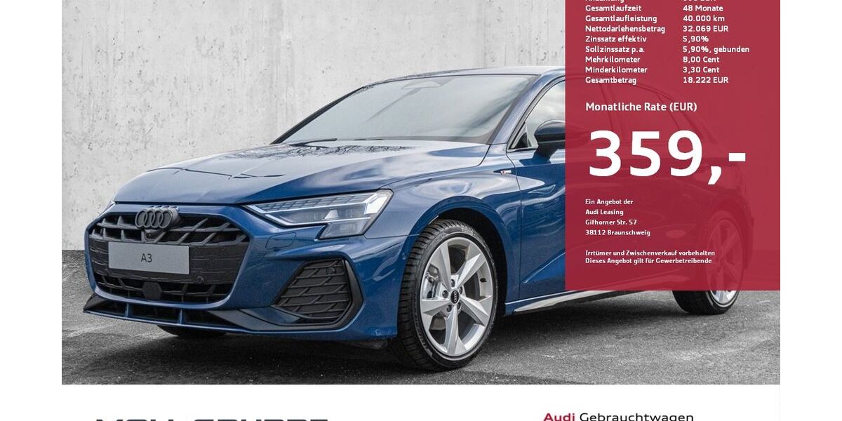 Audi A3 10.000 km 36.990 &euro; Düsseldorf 40549