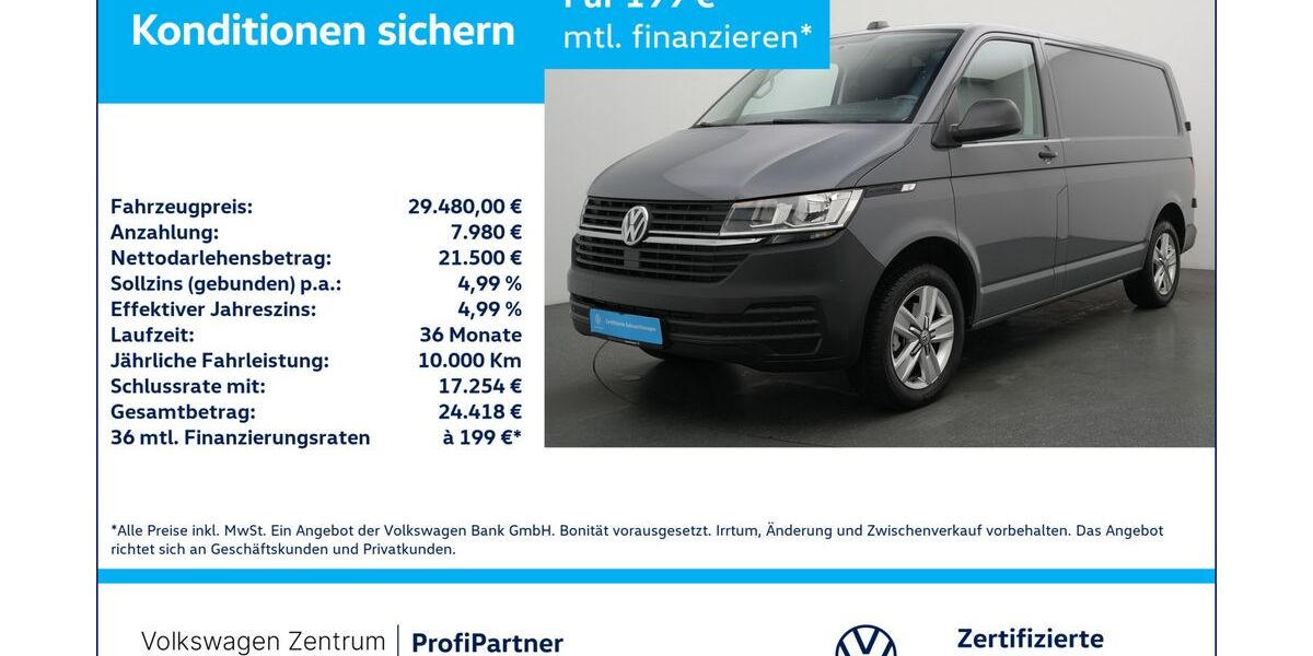 VW T6 Transporter 11.407 km 29.480 &euro; Leverkusen 51379