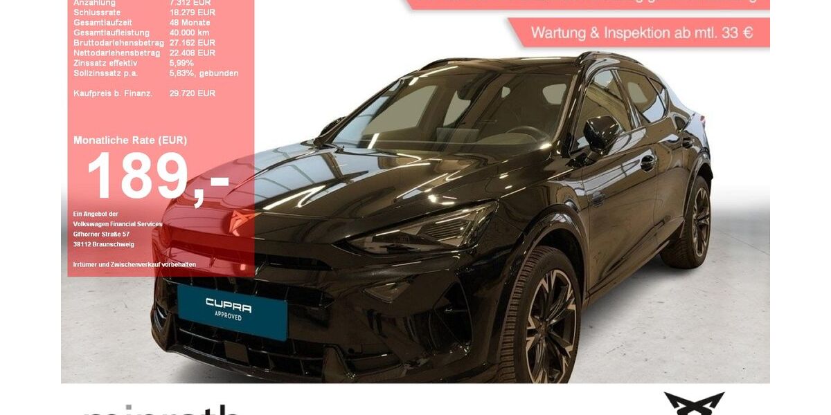 Cupra Formentor 21.566 km 29.710 &euro; Moers-Hülsdonk 47441