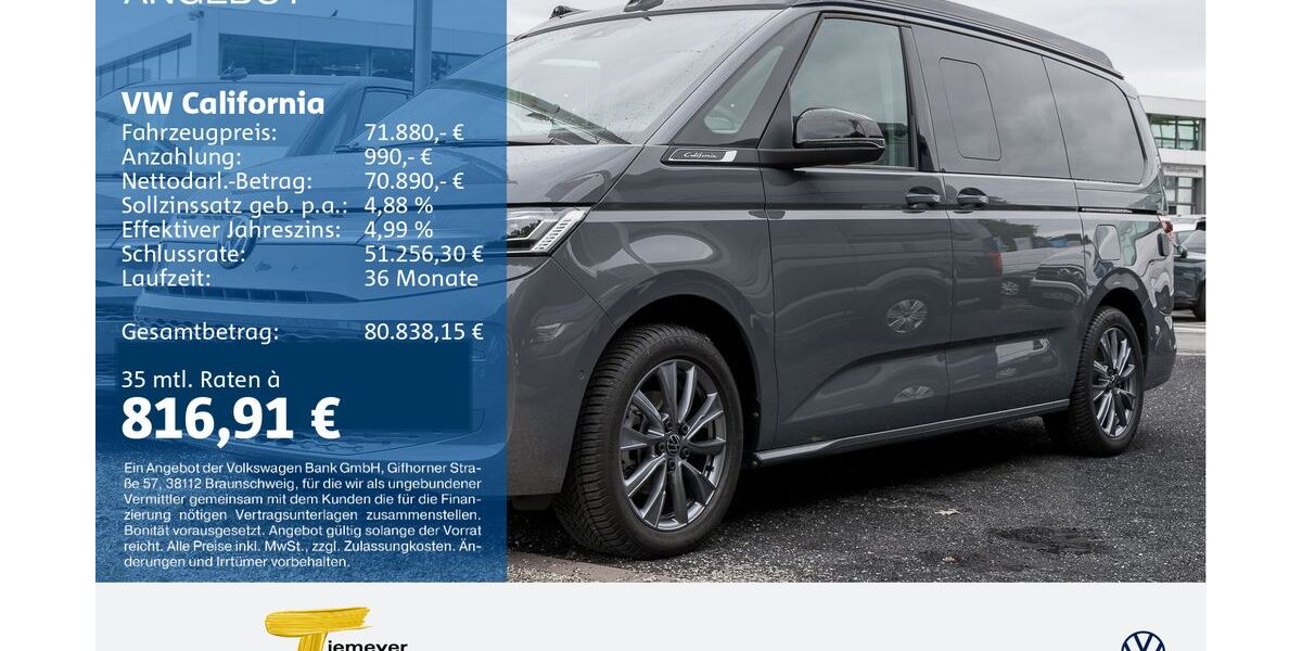 VW T7 California 9.990 km 71.880 &euro; Duisburg 47059