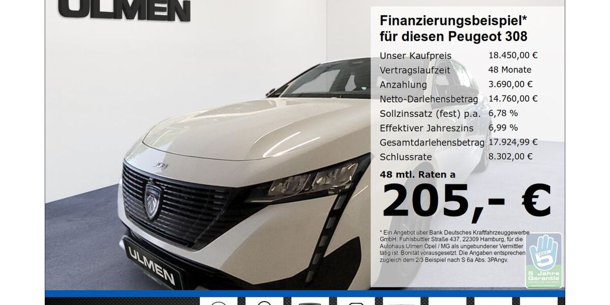 Peugeot 308 19.710 km 18.450 &euro; Düsseldorf 40231