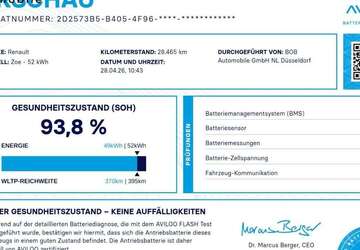 Renault ZOE 28.465 km 15.888 &euro; Düsseldorf 40233