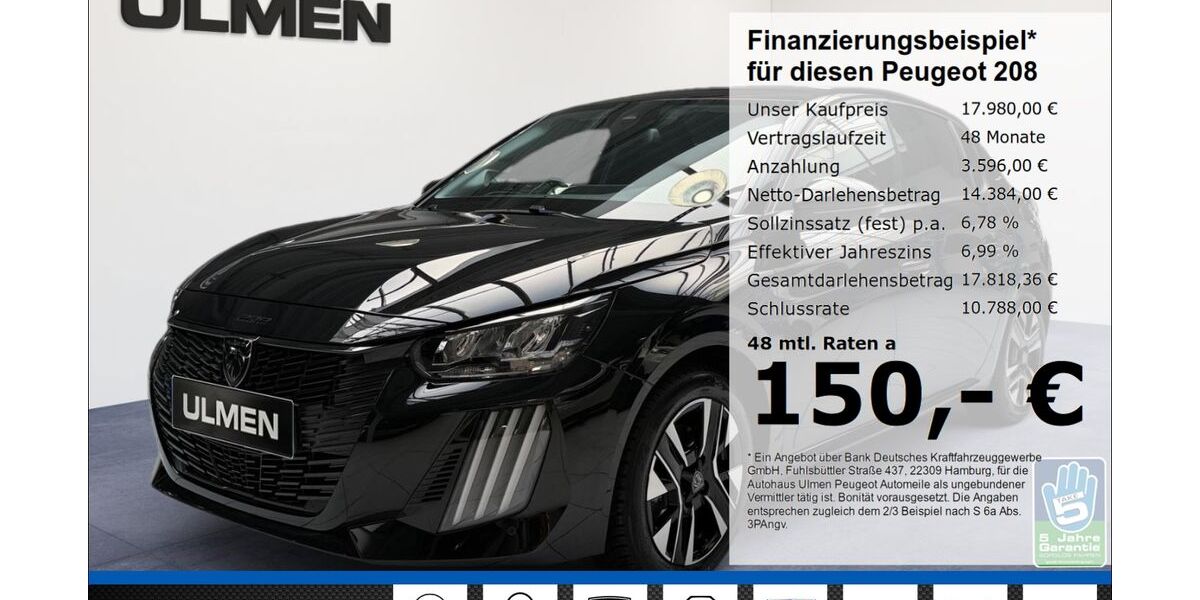 Peugeot 208 19.200 km 17.980 &euro; Düsseldorf 40233