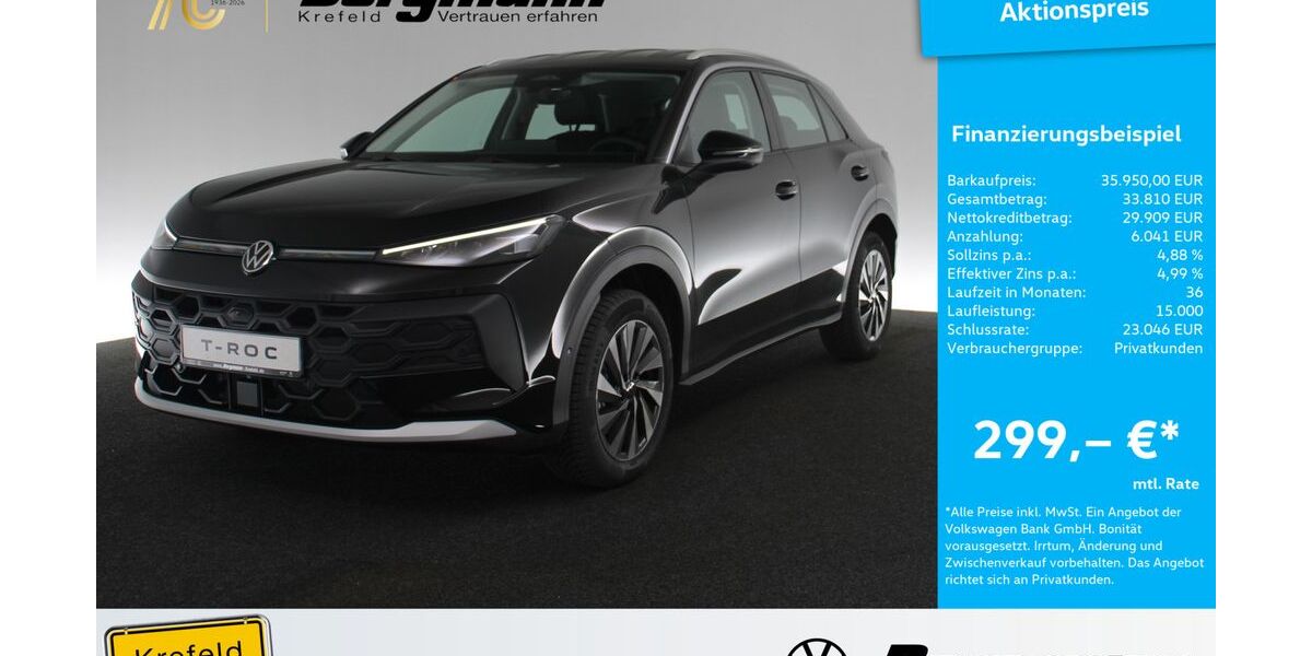 VW T-Roc 10.000 km 35.450 &euro; Krefeld 47803