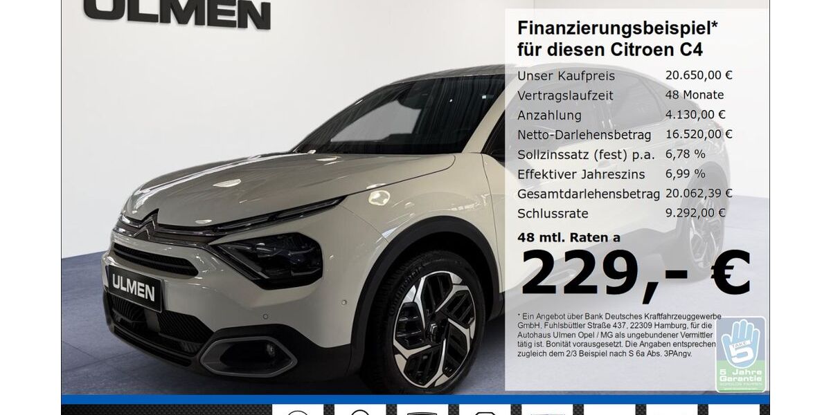 Citroen C4 8.845 km 20.650 &euro; Düsseldorf 40231