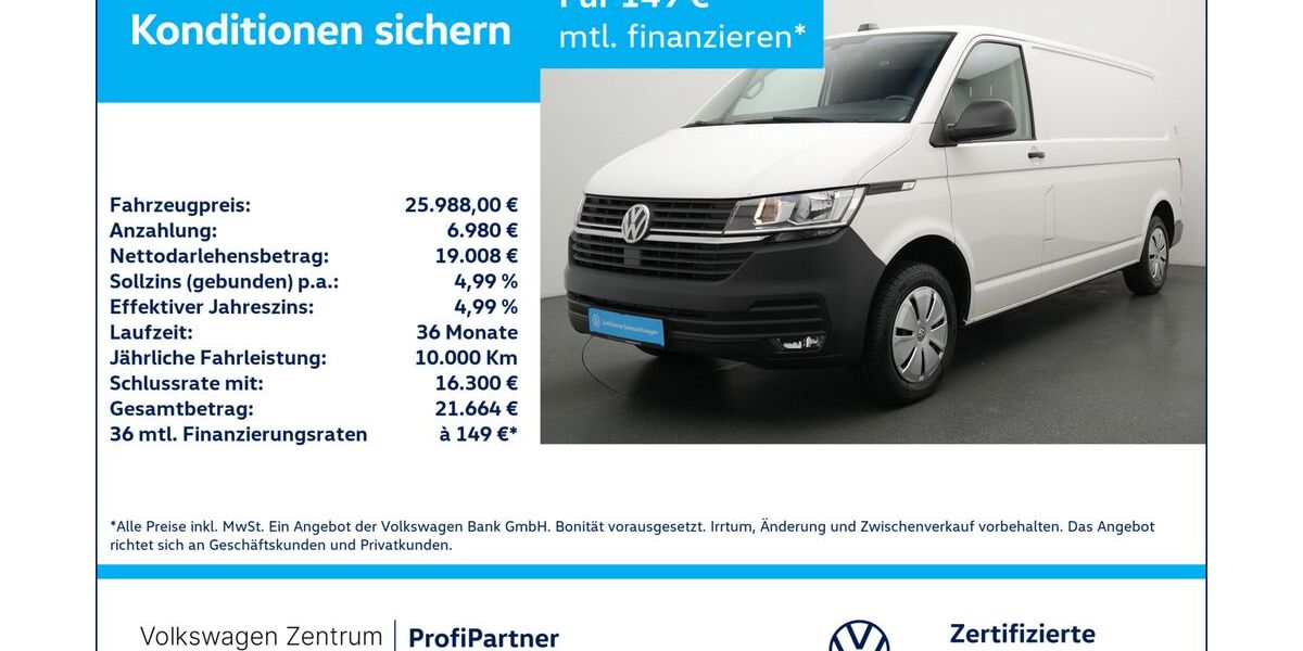 VW T6 Transporter 50.989 km 25.980 &euro; Leverkusen 51379