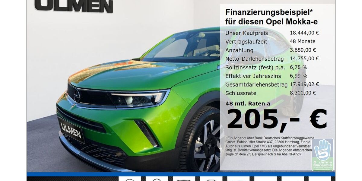 Opel Mokka-e 17.945 km 17.777 &euro; Düsseldorf 40231