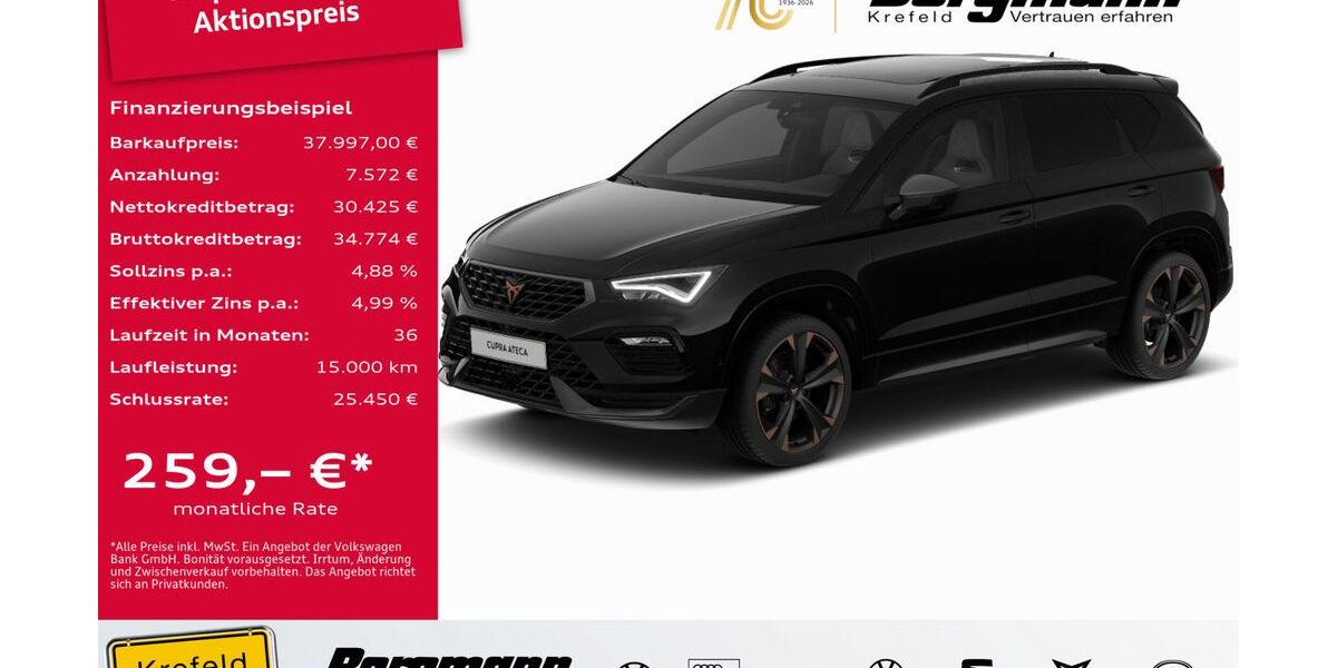 Cupra Ateca 18.500 km 37.997 &euro; Krefeld 47803