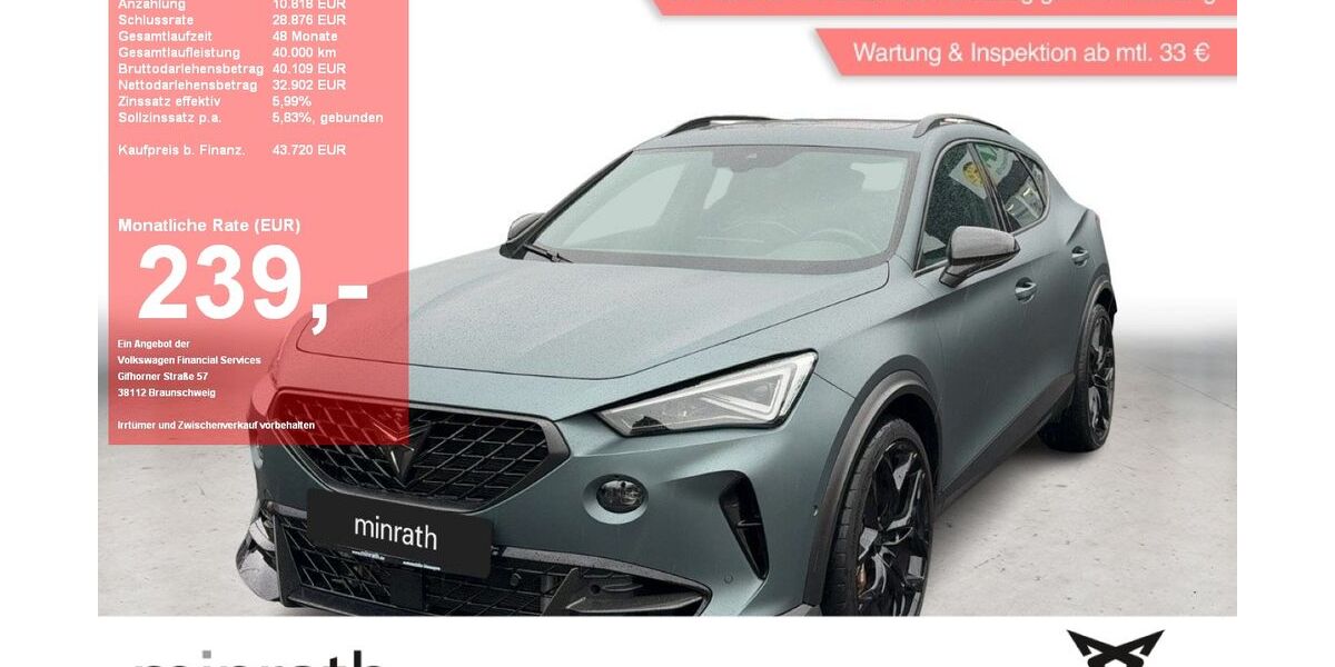 Cupra Formentor 20.753 km 43.710 &euro; Moers-Hülsdonk 47441