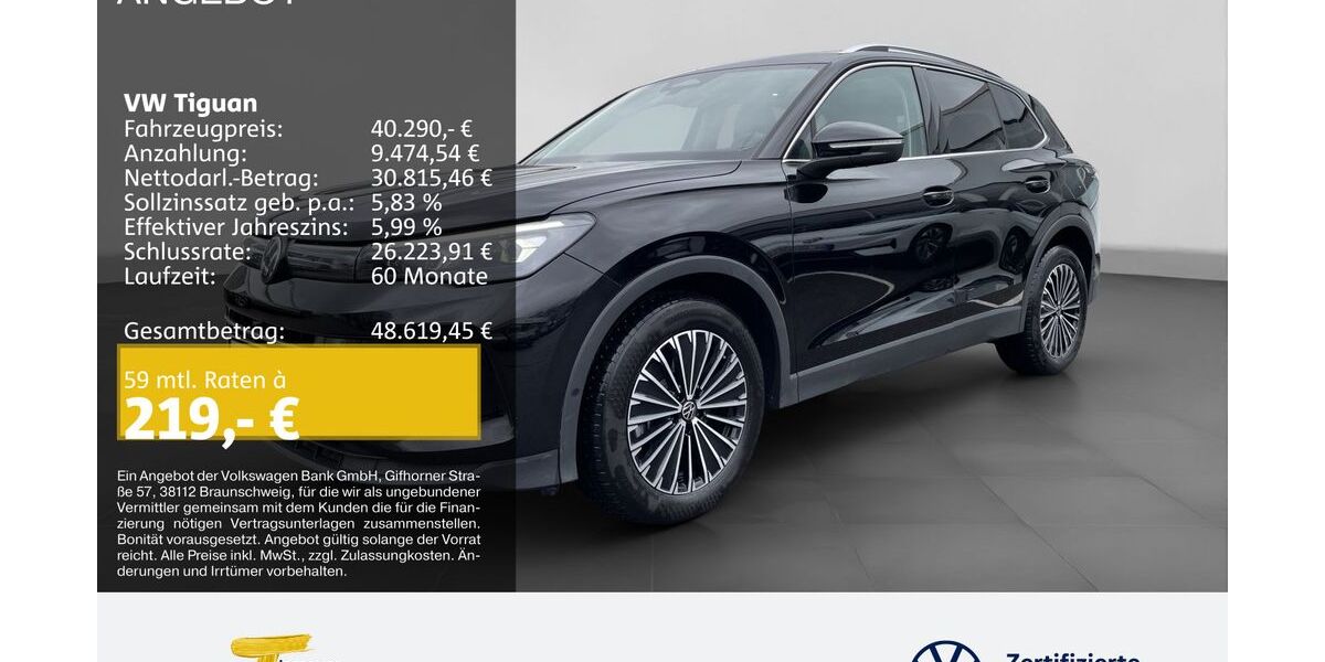 VW Tiguan 10.273 km 40.290 &euro; Duisburg 47059