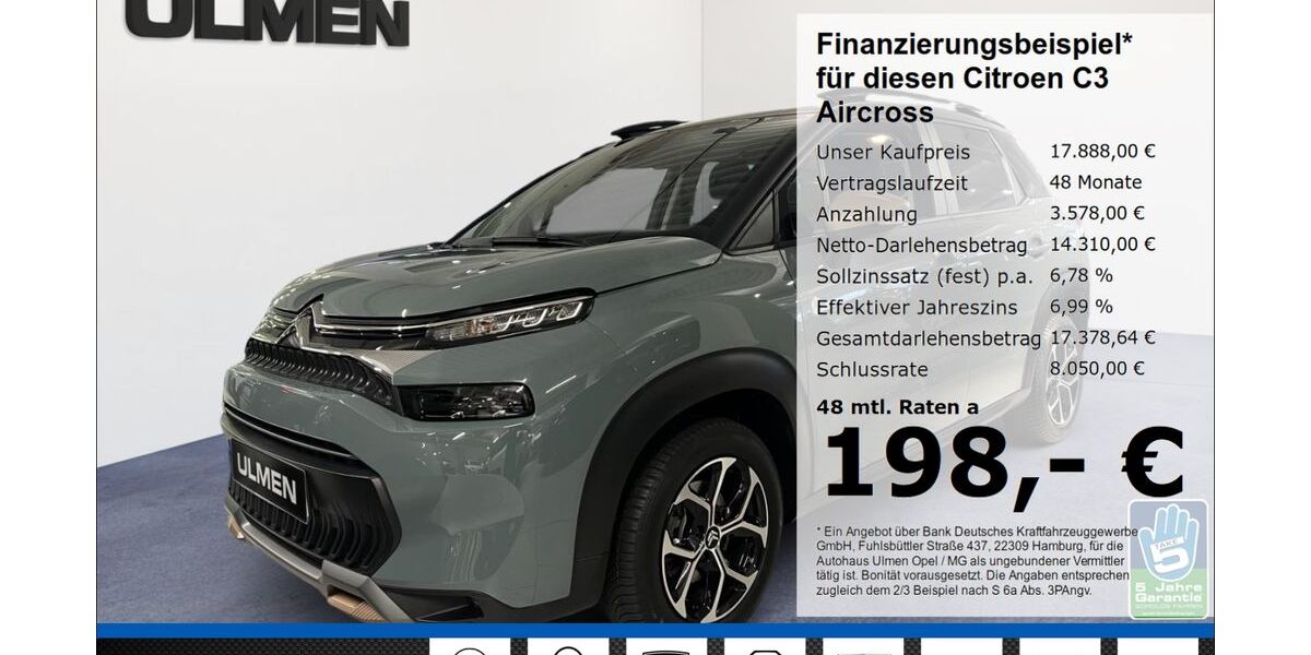 Citroen C3 Aircross 22.230 km 17.888 &euro; Düsseldorf 40231