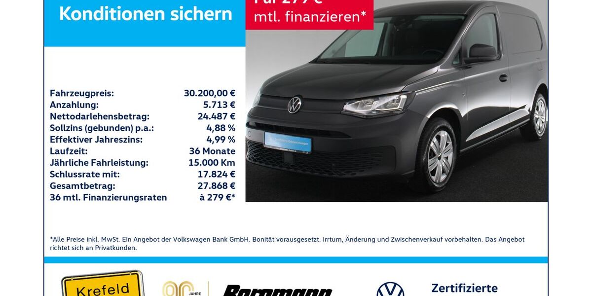 VW Caddy 4.841 km 30.200 &euro; Krefeld 47803