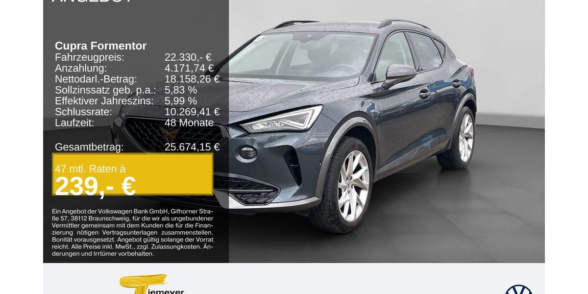 Cupra Formentor 68.922 km 22.330 &euro; Remscheid 42897