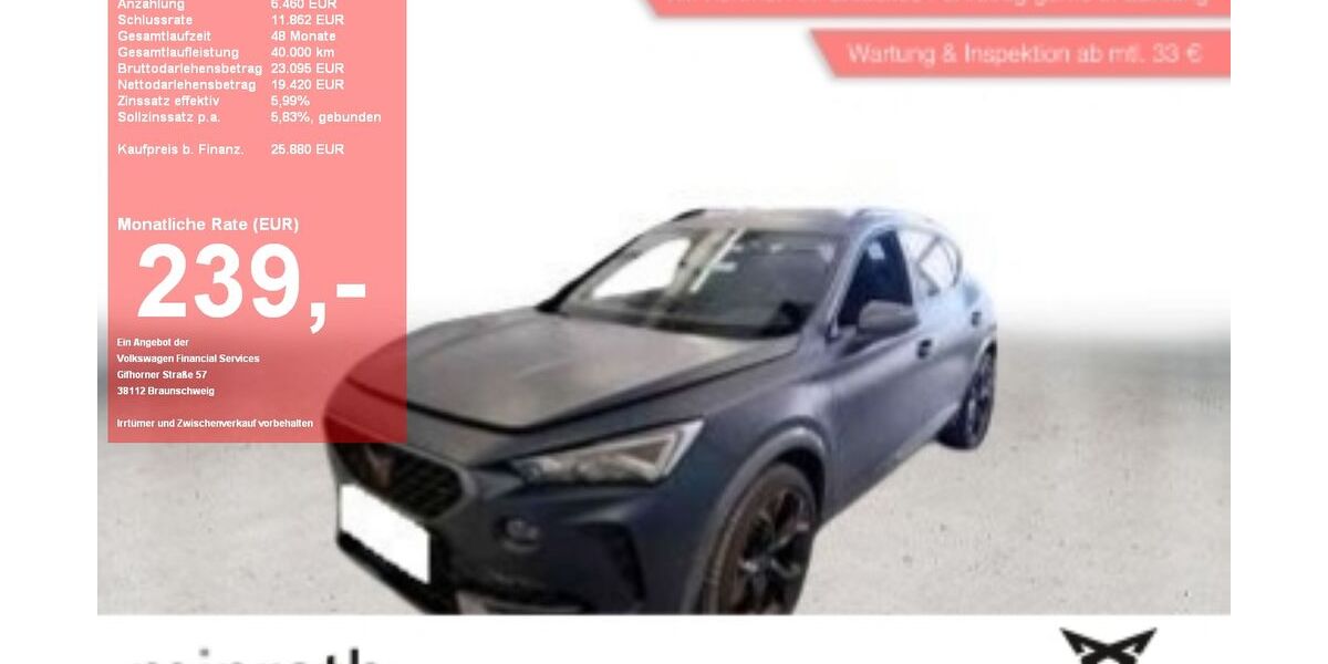 Cupra Formentor 56.930 km 25.630 &euro; Moers-Hülsdonk 47441