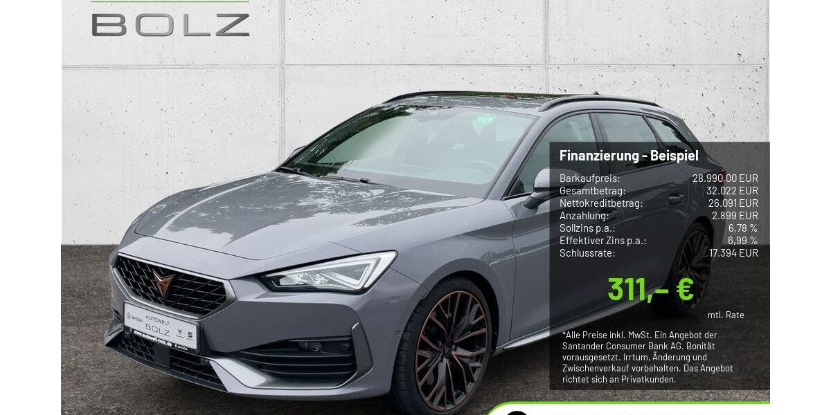 Cupra Leon 58.467 km 28.990 &euro; Pulheim-Brauweiler 50259