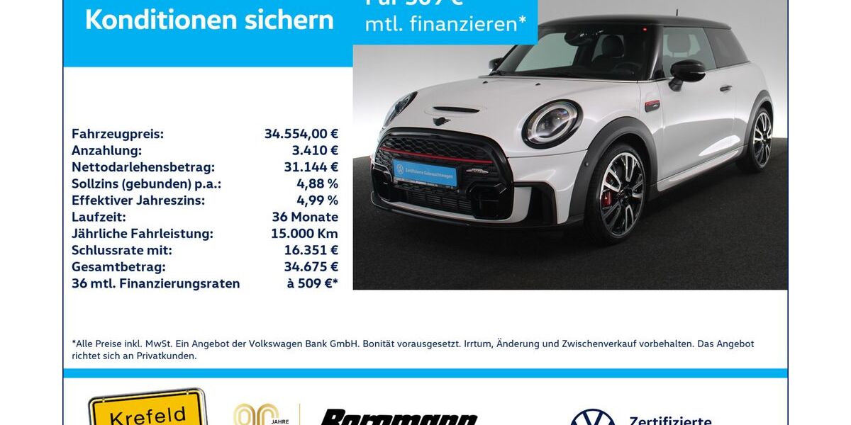 Mini John Cooper Works 21.400 km 34.554 &euro; Krefeld 47803