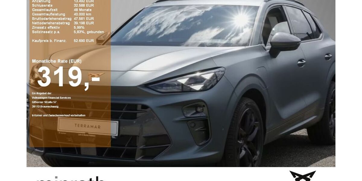 Cupra Terramar 3.533 km 49.870 &euro; Moers-Hülsdonk 47441