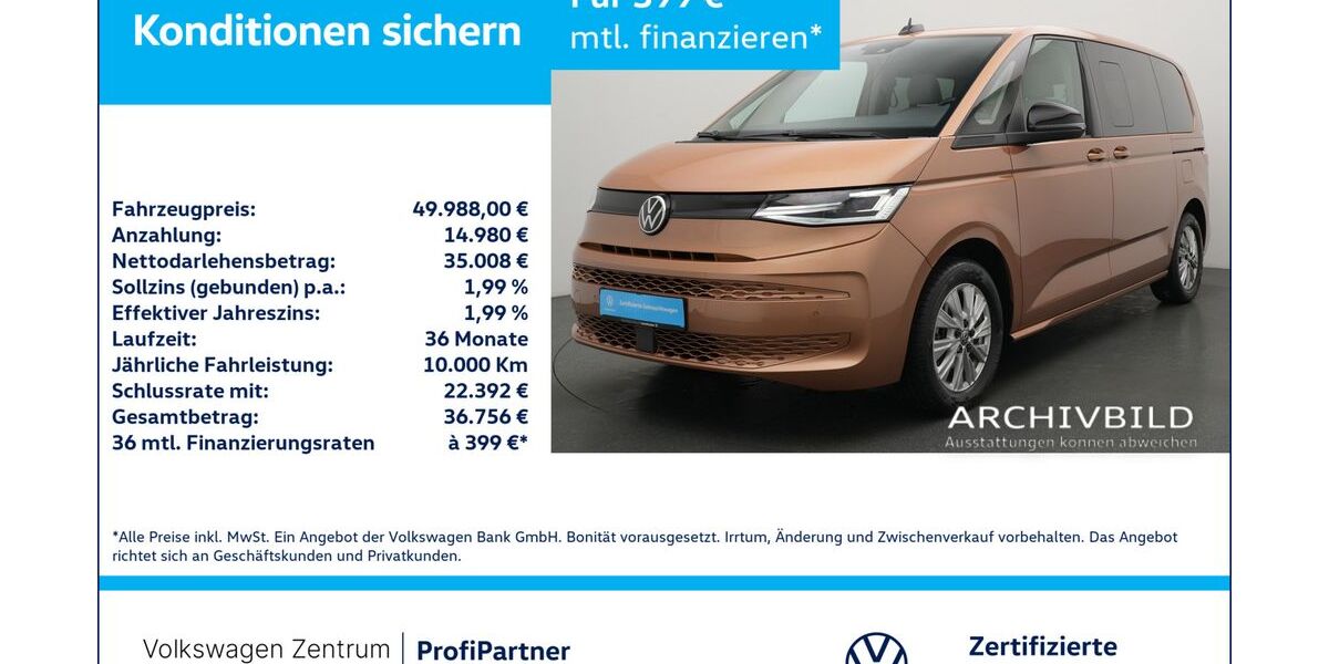 VW T7 Multivan 29.979 km 49.980 &euro; Leverkusen 51379
