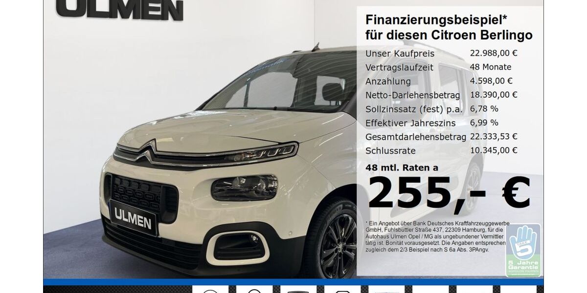Citroen Berlingo 43.235 km 22.888 &euro; Düsseldorf 40231