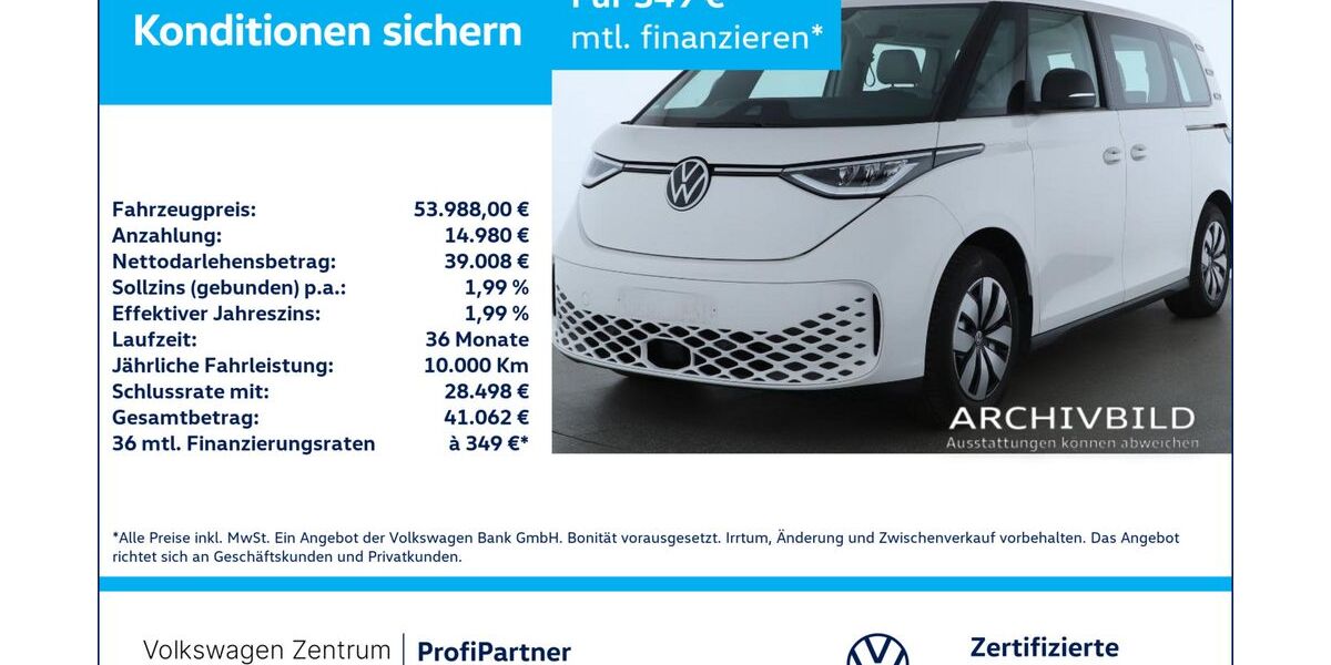 VW ID. Buzz 18.749 km 53.988 &euro; Leverkusen 51379