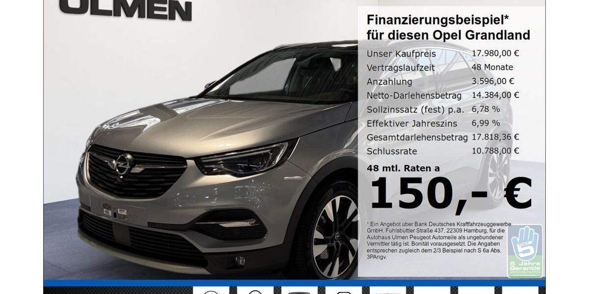 Opel Grandland (X) 41.161 km 17.980 &euro; Düsseldorf 40233