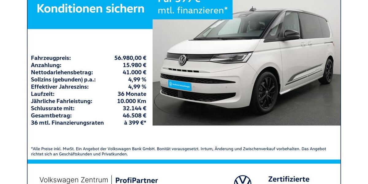 VW T7 Multivan 1.009 km 56.480 &euro; Leverkusen 51379