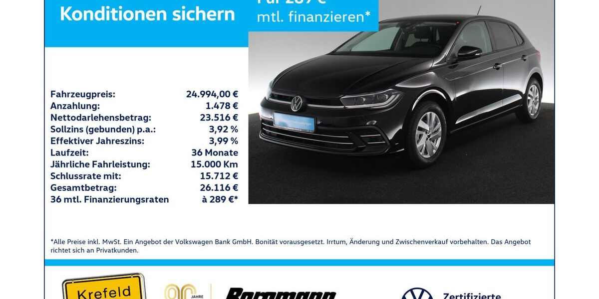 VW Polo 15.934 km 24.994 &euro; Krefeld 47803