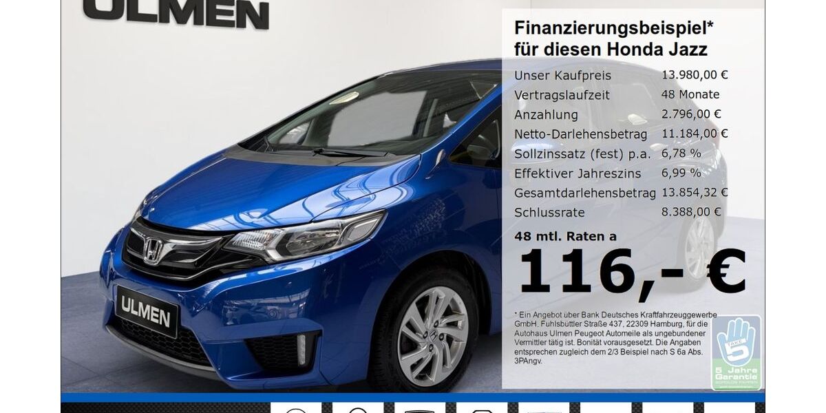 Honda Jazz 48.500 km 13.980 &euro; Düsseldorf 40233