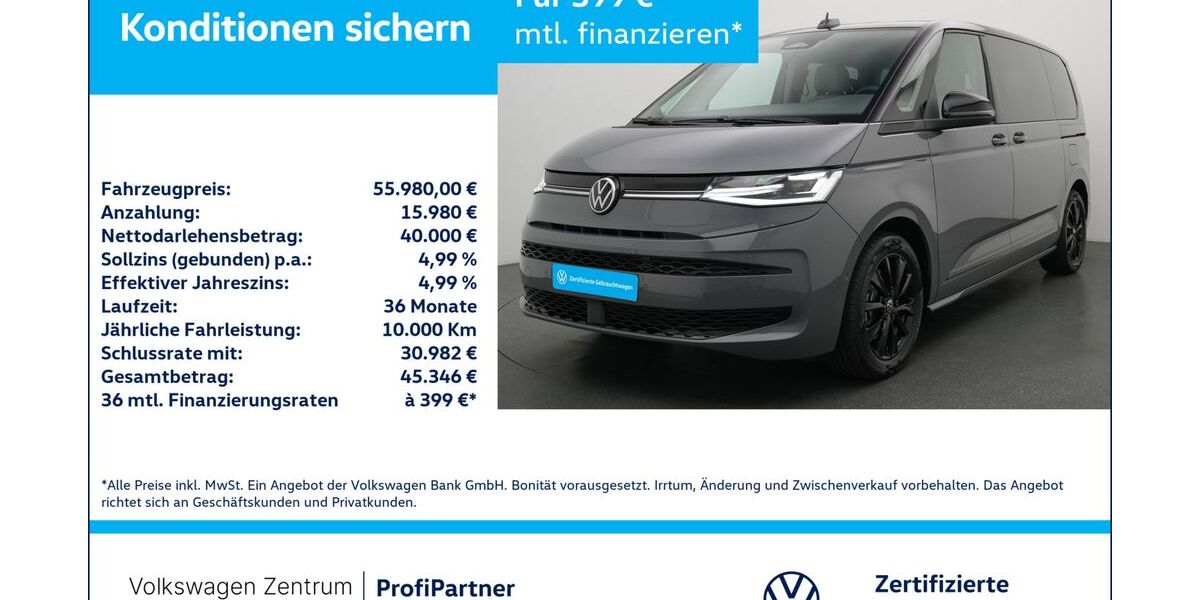VW T7 Multivan 1.009 km 54.980 &euro; Leverkusen 51379
