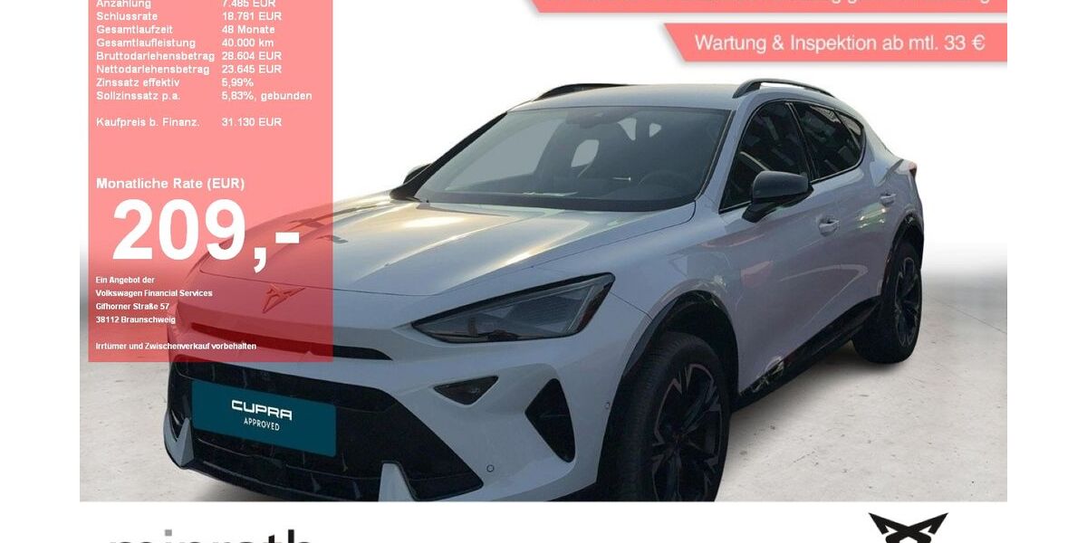 Cupra Formentor 12.115 km 30.880 &euro; Moers-Hülsdonk 47441