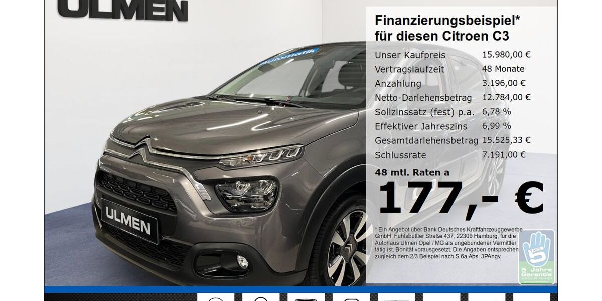Citroen C3 41.695 km 15.980 &euro; Düsseldorf 40231