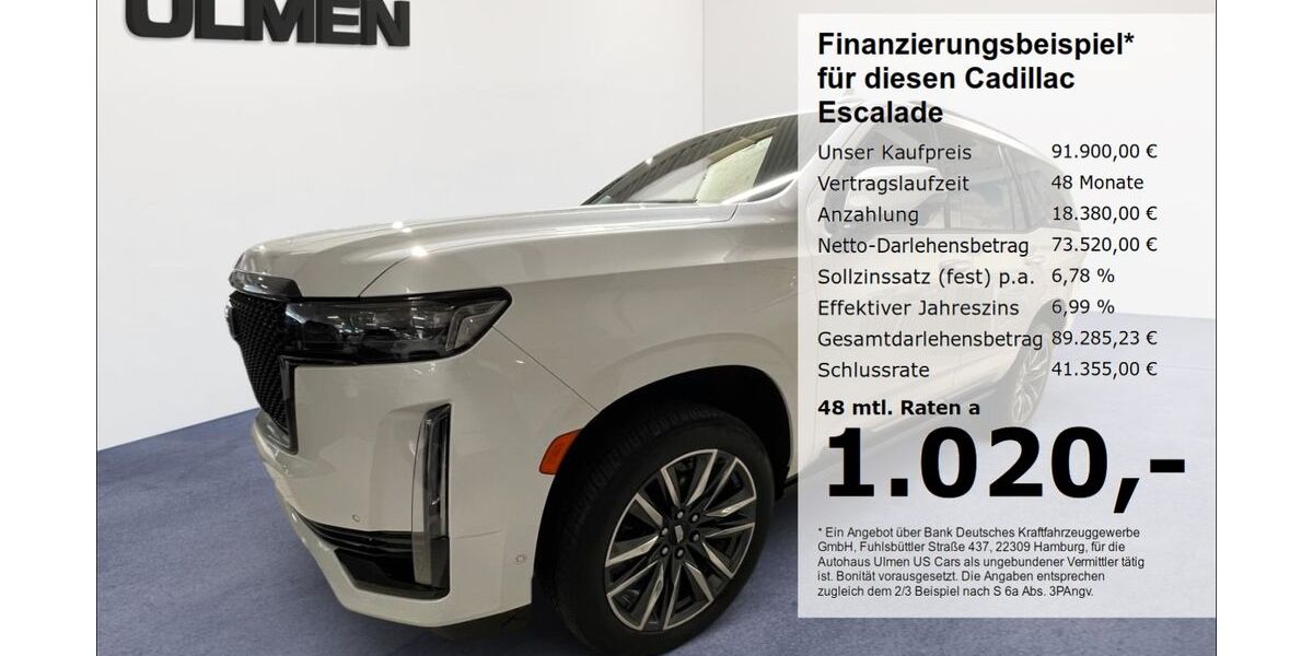 Cadillac Escalade 32.659 km 90.900 &euro; Düsseldorf 40231