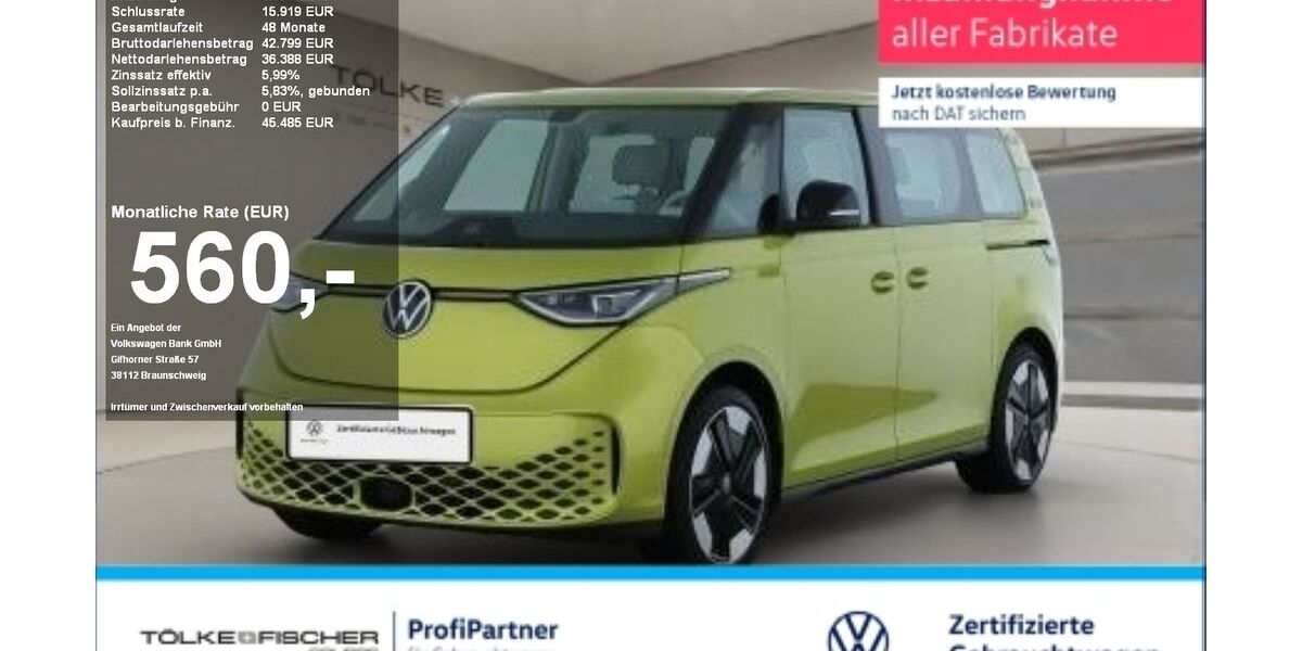 VW ID. Buzz 27.142 km 44.998 &euro; Krefeld 47805
