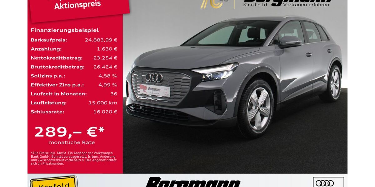 Audi Q4 e-tron 23.302 km 24.884 &euro; Krefeld 47803