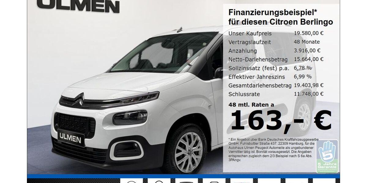 Citroen Berlingo 81.739 km 19.580 &euro; Düsseldorf 40233