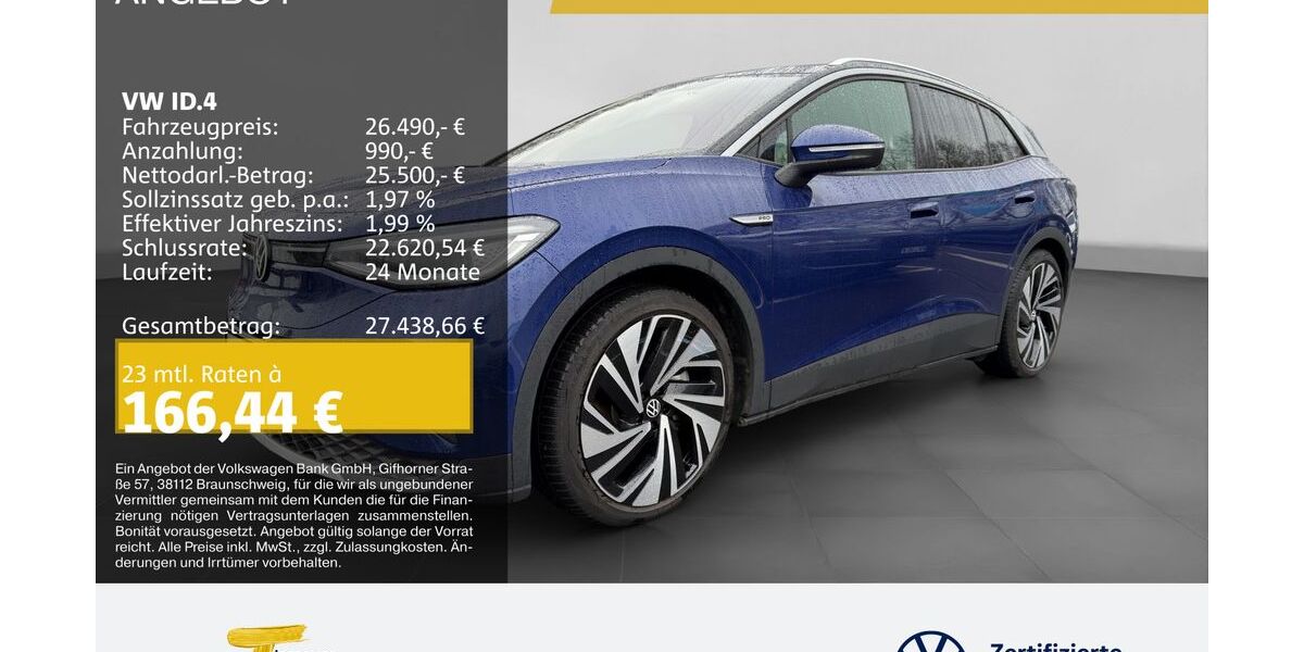 VW ID.4 66.529 km 26.490 &euro; Duisburg 47059