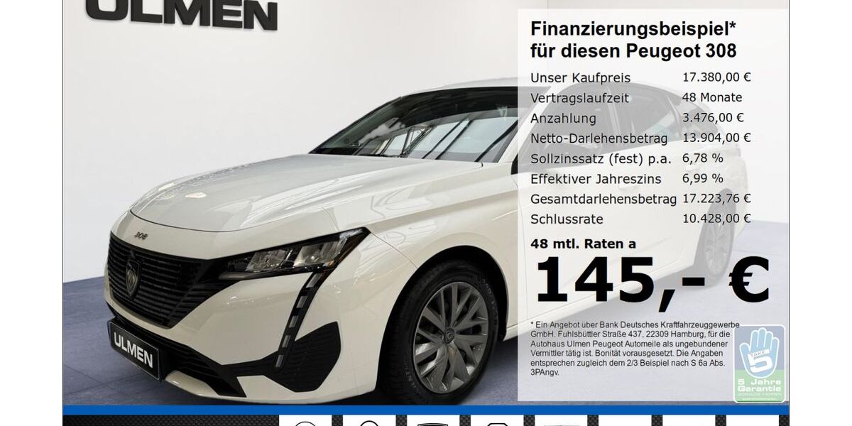 Peugeot 308 19.287 km 17.380 &euro; Düsseldorf 40233