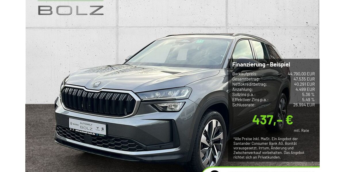 Skoda Kodiaq 6.498 km 44.290 &euro; Pulheim-Brauweiler 50259