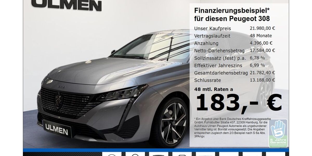 Peugeot 308 19.439 km 21.980 &euro; Düsseldorf 40233